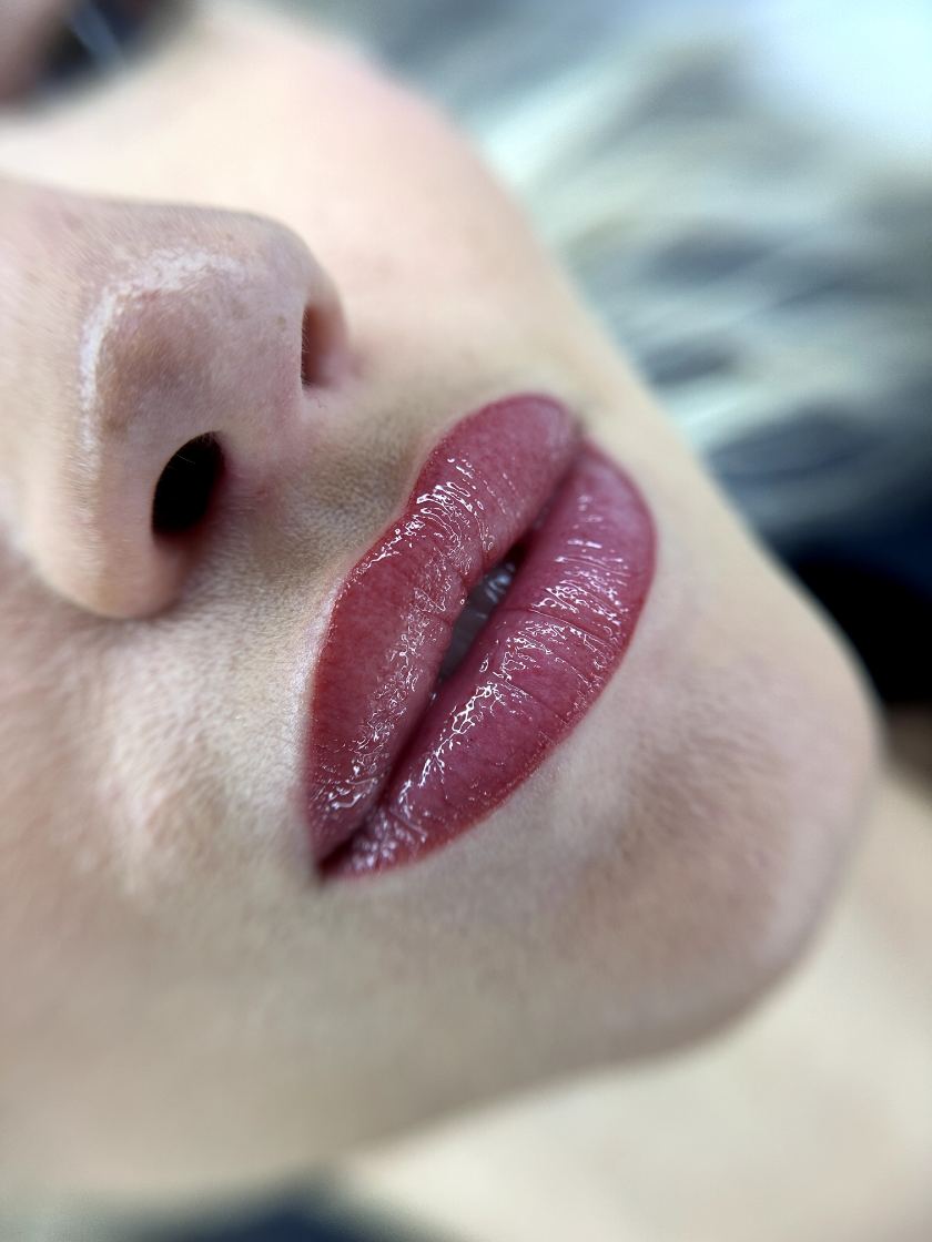 Lippenpigmentierung Aquarelle Lips Nahaufnahme